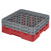 Cambro 30S434163 Camrack® Glass Rack With (2) Soft Gray Extenders Full Size