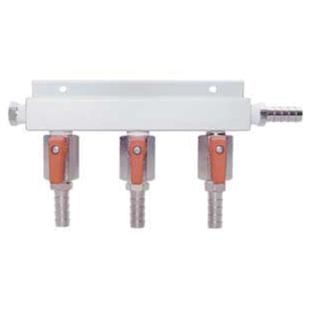 Micro Matic 751-018 Gas Distributor Manifold 3-way 45° One Piece