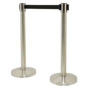 American Metalcraft RSRTLWCH Securit® Barrier Post & Base System Portable (2) 13" Dia. Bases X 37" High Posts