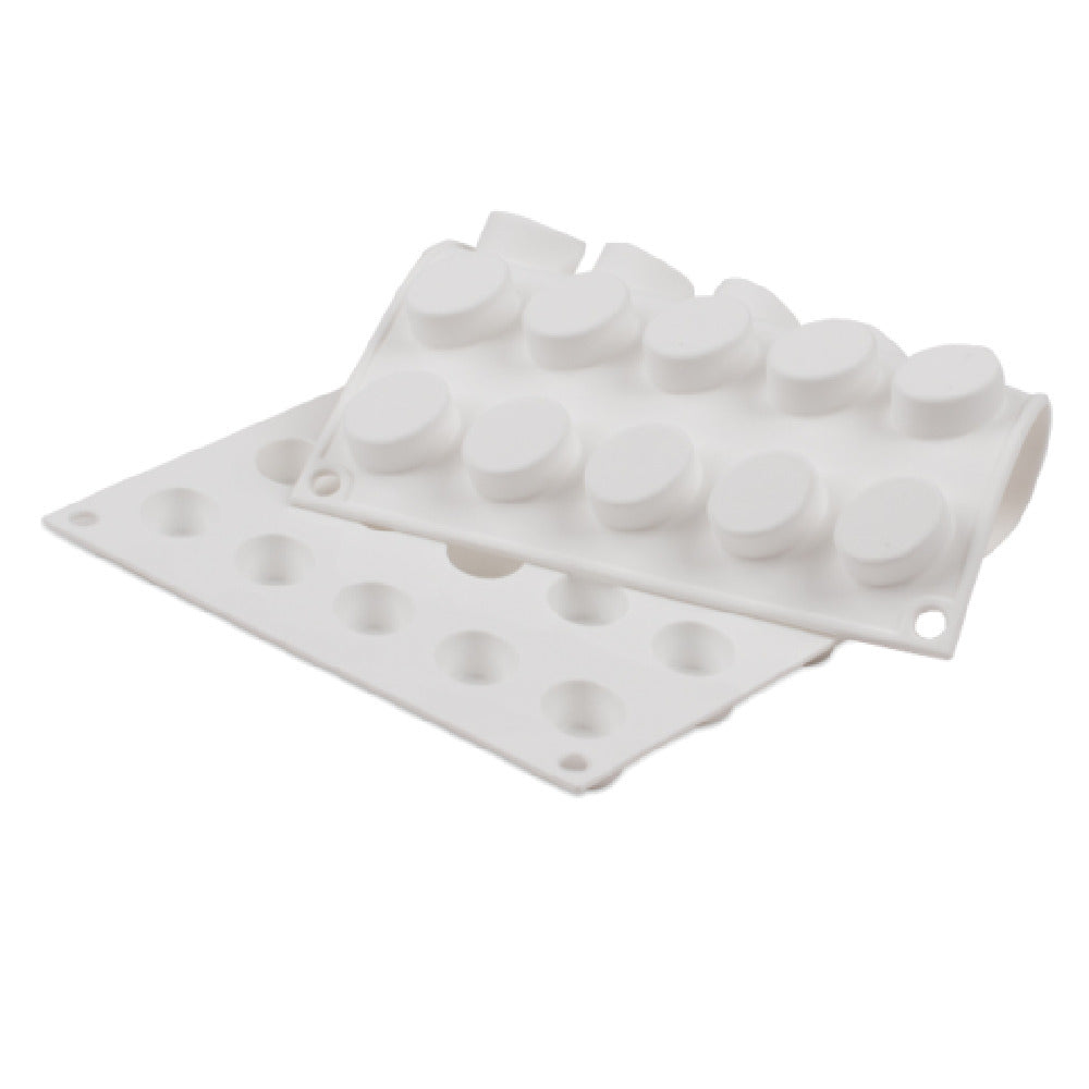 JB Prince MA107 Micro Flex Mold 11-3/4" X 7" Overall Makes (35) 1" Ovals