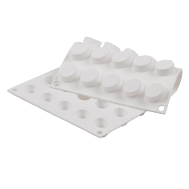 JB Prince MA107 Micro Flex Mold 11-3/4" X 7" Overall Makes (35) 1" Ovals