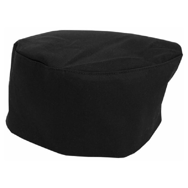 John Ritzenthaler Company RZCBBK Chef Beanie Elastic Back Cotton-poly Black (retail Packaging)