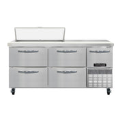 Continental Refrigerator RA68SN10-D Refrigerated Base Shallow Depth Sandwich Unit
