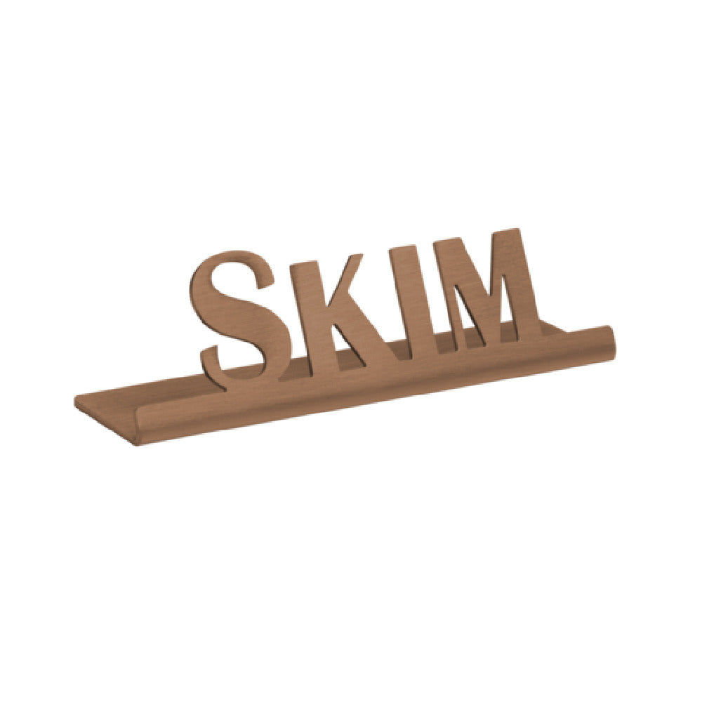 Service Ideas 1C-ST-SKIM-SIGN-RG Service Ideas Laser Cut ID/Table Sign 18/8 Stainless