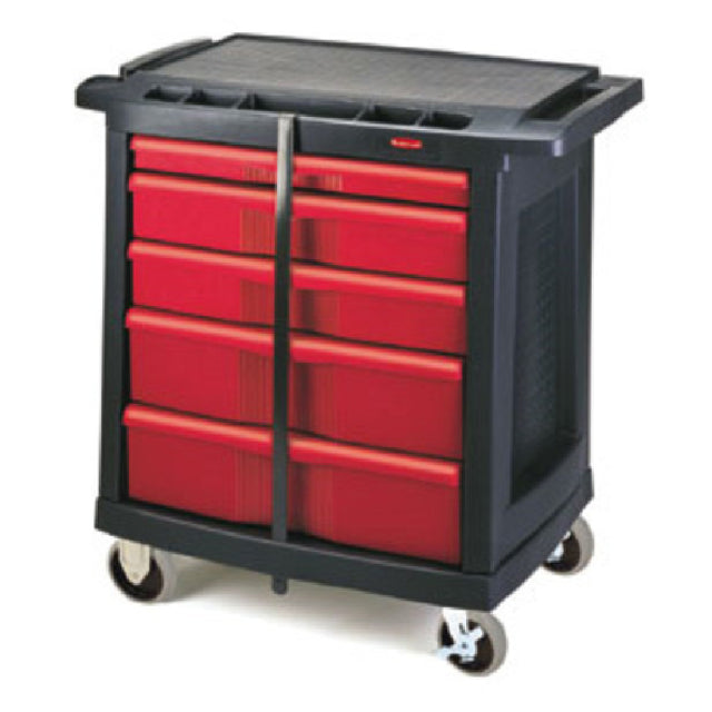 Rubbermaid FG773488BLA Work Center Mobile 5-drawer