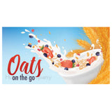 Hubert 59131 - Magnetic Sign, "oats On The Go", 49"L X 26"H