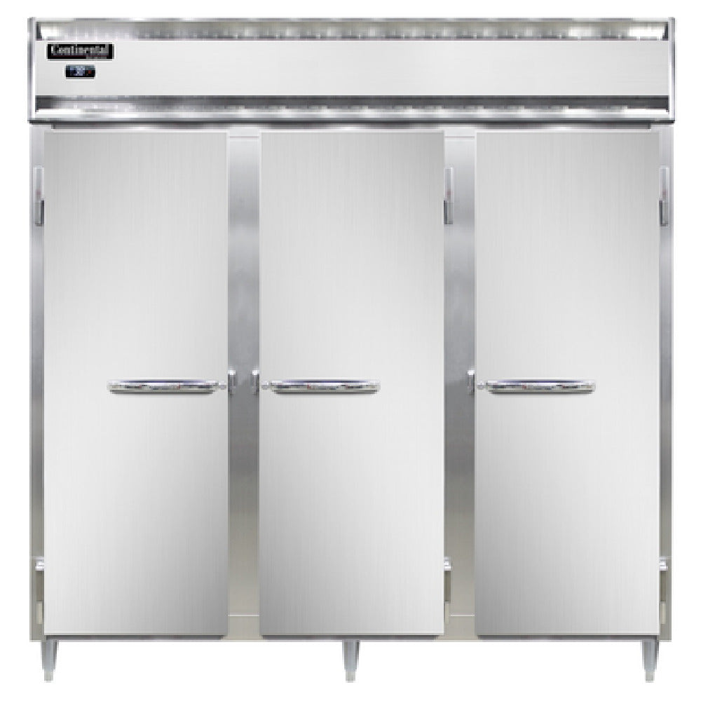 Continental Refrigerator D3RFFN Designer Line Refrigerator/Freezer Reach-in Three-section