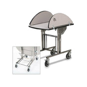 Forbes Industries 4960-WDS Ultra Series Room Service Table 36"L X 43-1/2"W Tilt-up Oval Top