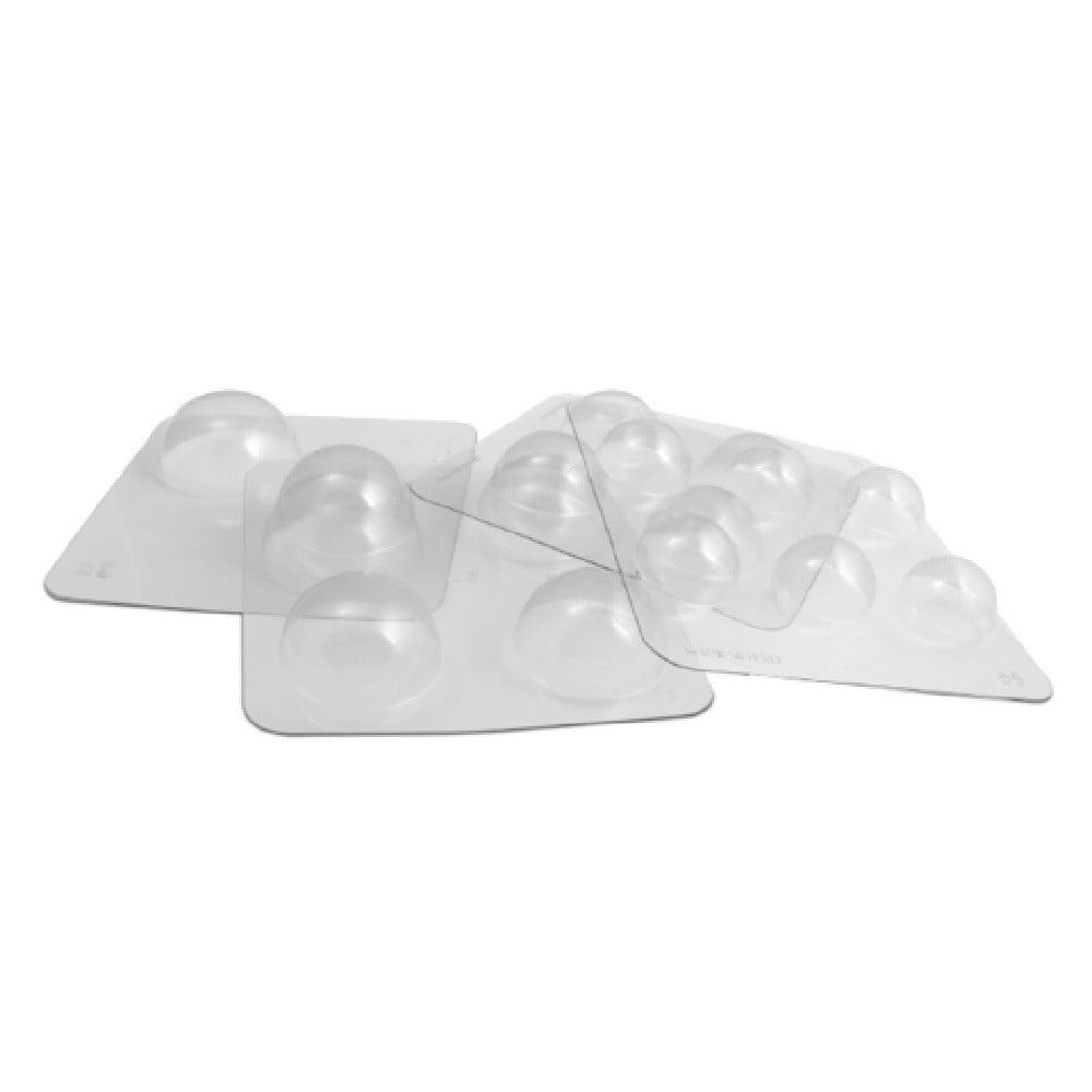 JB Prince M713 Half Sphere Mold 8-3/4" Overall Makes (4) 3" Half Spheres