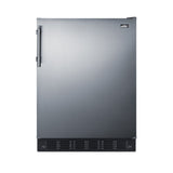 Summit FF708BLSS All-Refrigerator 24" Wide 5.1 Cu.ft