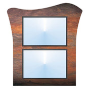 Hubert 55962 - Menu Board, 2-pocket, Wall-mount
