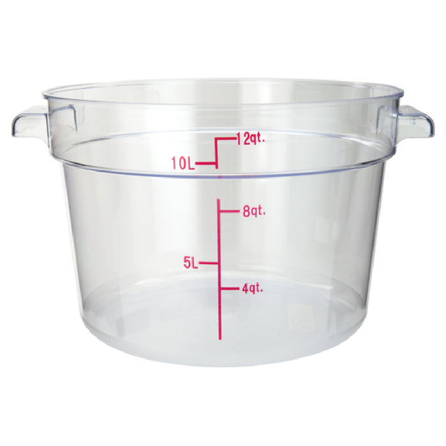 Winco PCRC-12 Food Storage Container 12 Qt. 12-5/16" X 14-1/8" X 8-3/8"H