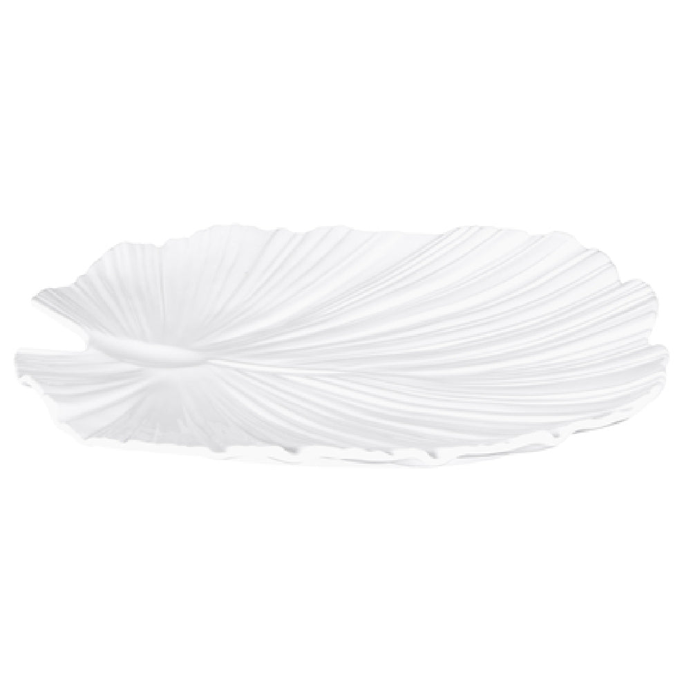 Elite Global Solutions M14PL-NW Platter 14"L X 13-1/2"W X 1-3/4"H Palm Leaf Shape