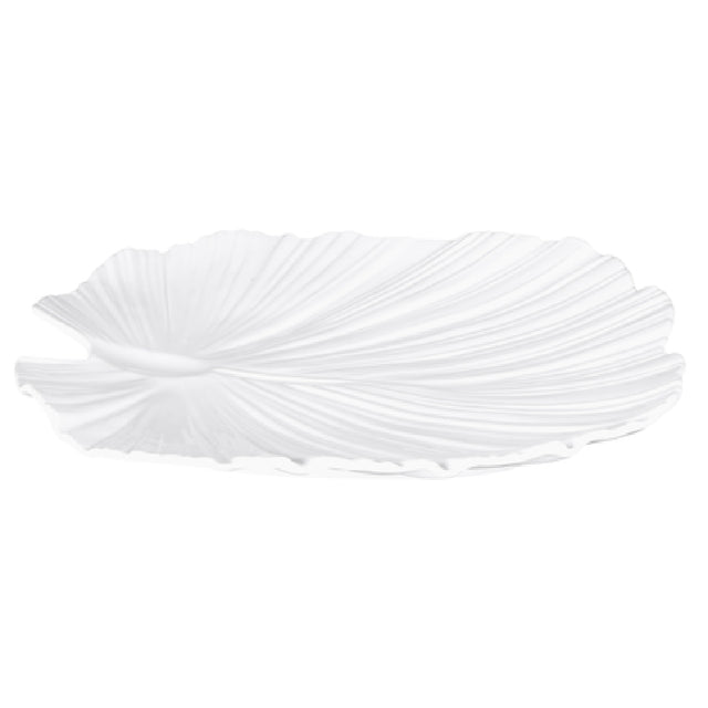 Elite Global Solutions M14PL-NW Platter 14"L X 13-1/2"W X 1-3/4"H Palm Leaf Shape
