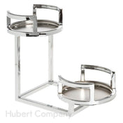 Hubert 97328 - Cerve Collection Carafe Holder, 2-tier, 7-5/64"L X 14-57/64"W X 10-31/64"H