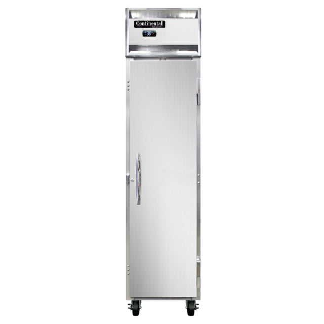Continental Refrigerator 1RSEN Slim Line Refrigerator Reach-in 17-3/4"W