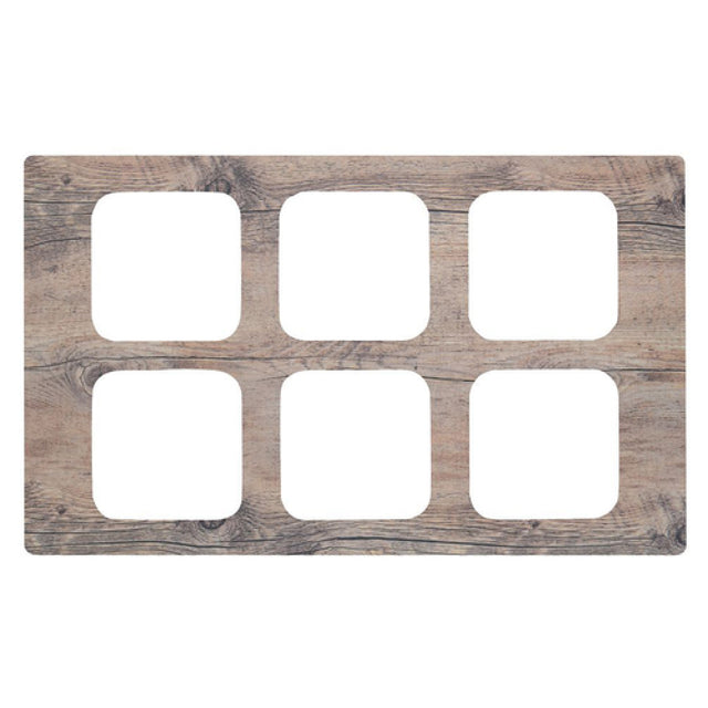 Hubert 81864 - Cold Tile, For 1/6-size Contemporary Pans, 6-compartment