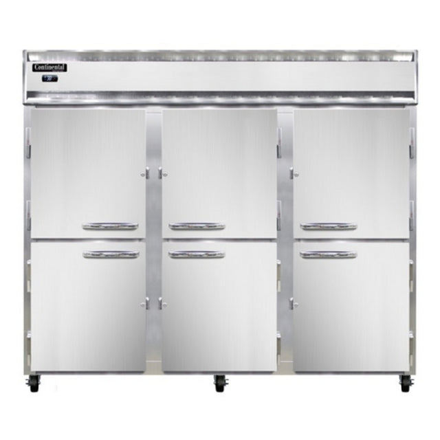 Continental Refrigerator 3RENPTHD-SD-GD Extra-Wide Refrigerator 75 Cu. Ft. Capacity