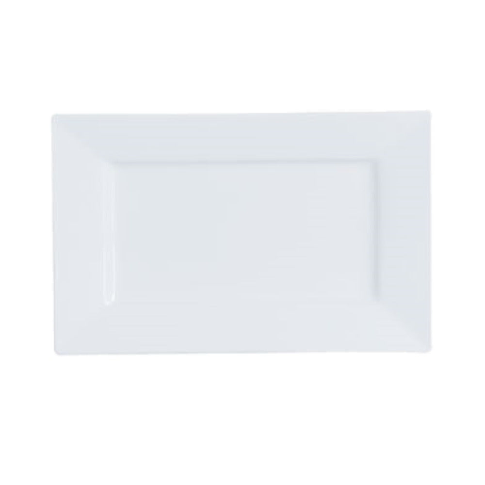 Arc Cardinal FF196 Arcoroc Square Up Rectangle Platter (L:12.5'' X W:8.0'') High Alumina Porcelain