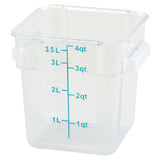 Winco PCSC-4C Storage Container 4 Qt. 7-1/8" X 8-5/8" X 7-1/4"H