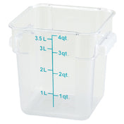Winco PCSC-4C Storage Container 4 Qt. 7-1/8" X 8-5/8" X 7-1/4"H