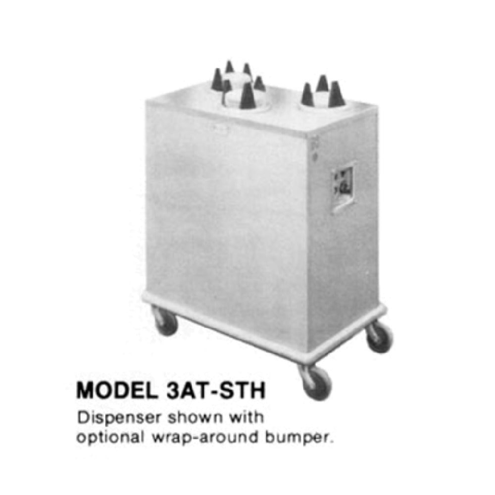 Piper Products 3AT4-STH - Dish Dispenser, Heated, Cabinet Style