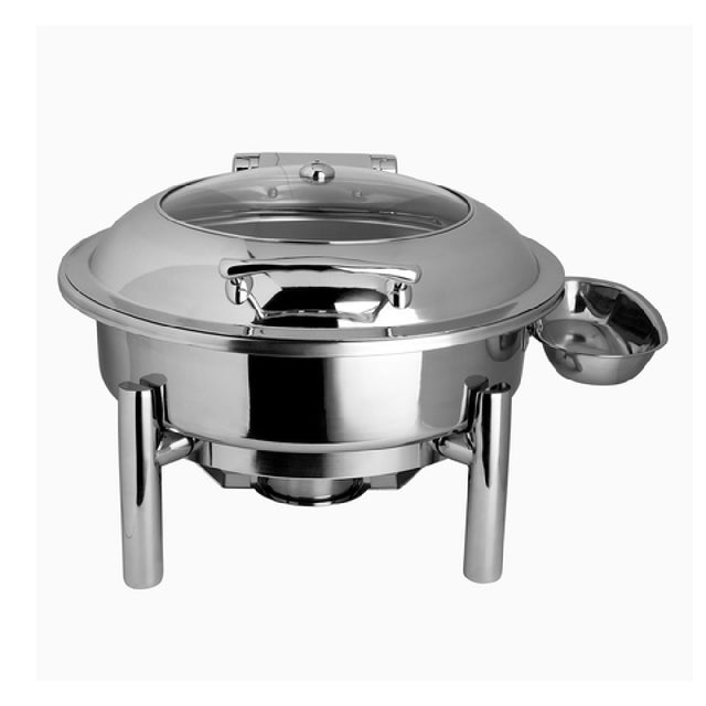 Steelite 7351MW107 Round Chafing Dish And Stand 2.0 Gal 18.75" X 16.75" X 12.0"