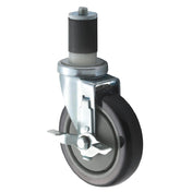 Winco CT-1B Caster Set 5" Dia. Wheel (raise Height Of Equipment 6") With Stem & Brake