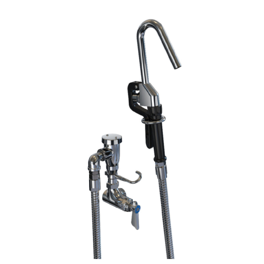 NBR Equipment P2W1-PF Single Hole Side/Splash Mounted Pot Filler Faucet
