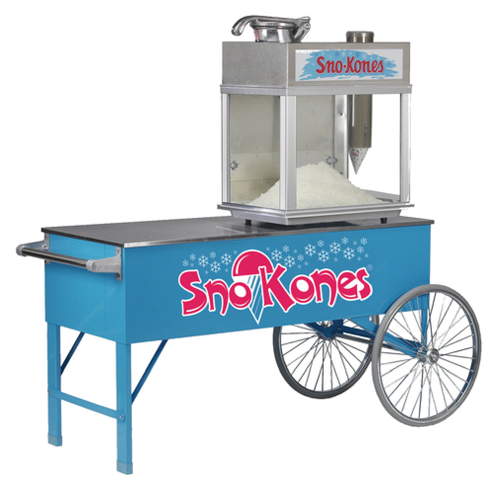 Gold Medal 3150SK - Two Wheel Sno-Kone® Cart, (2) Spoke Wheels, Solid Stainless Steel Body & Counter Top