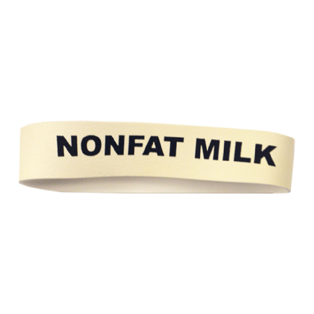 Service Ideas FBNONFATMILK Service Ideas Flavor Band Rubber Band Nonfat Milk White
