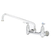 T&S Brass B-0231-BST Sink Mixing Faucet 12" Swing Nozzle Wall Mounted
