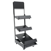 Hubert 57455 - Modular Produce Merchandiser, 3-tier, 40" X 24" X 83"H