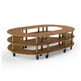 Steelite MGCMSB07BBXW - Closed Kidney Shape Stadium Station, 129.0" X 81.5" X 35.0"