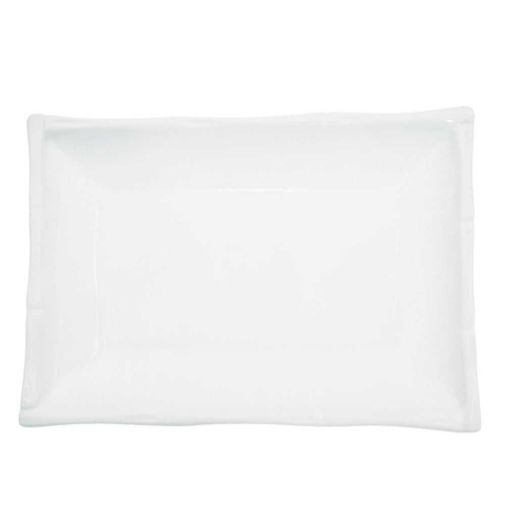 CAC China BAP-34 Bamboo Platter 7"L X 5"W X 1-1/4"H Rectangular