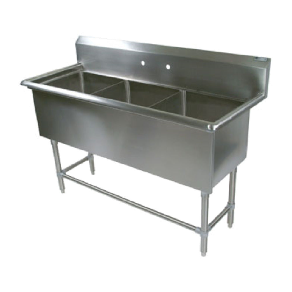 John Boos 43PB18 Pro-Bowl Sink 3-compartment 59-1/8"W X 23-1/2"D X 44-1/16"H Overall Size