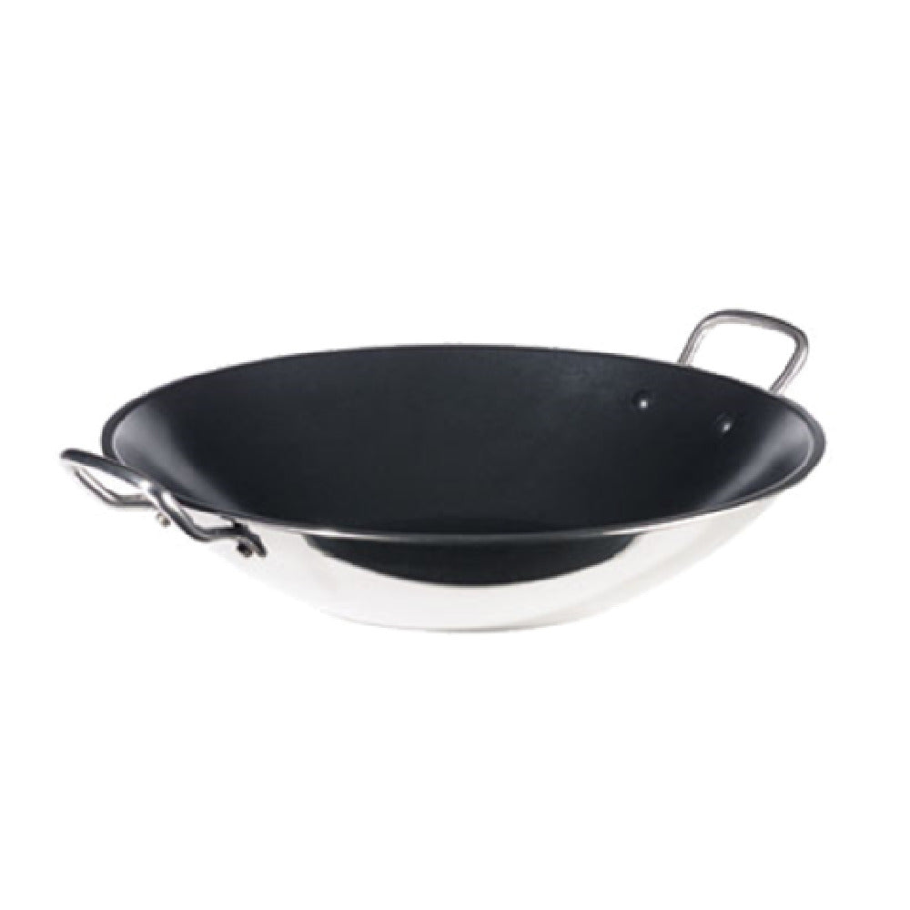 Spring USA 8214-60/35 Vulcano Induction Wok Pan 5-1/4 Qt. 13-3/4" Dia. X 3-1/8"H