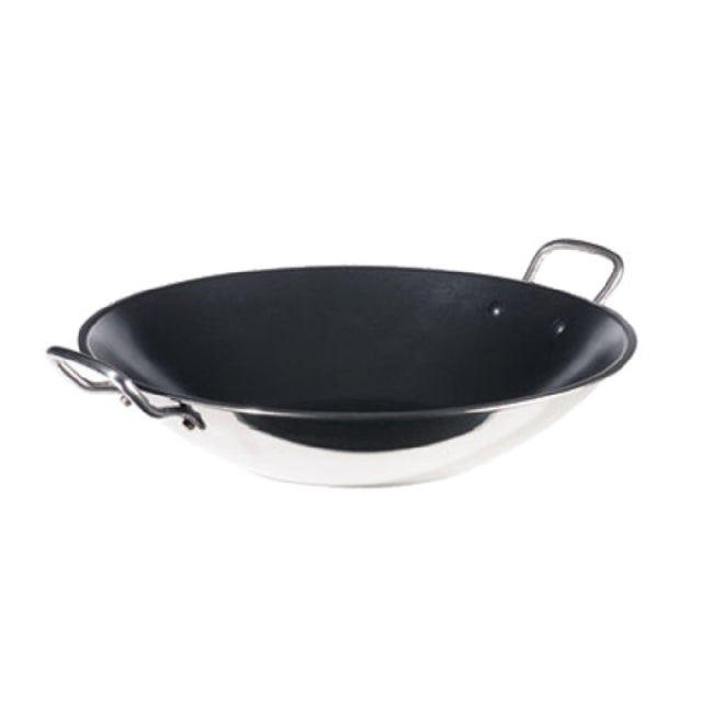 Spring USA 8214-60/35 Vulcano Induction Wok Pan 5-1/4 Qt. 13-3/4" Dia. X 3-1/8"H