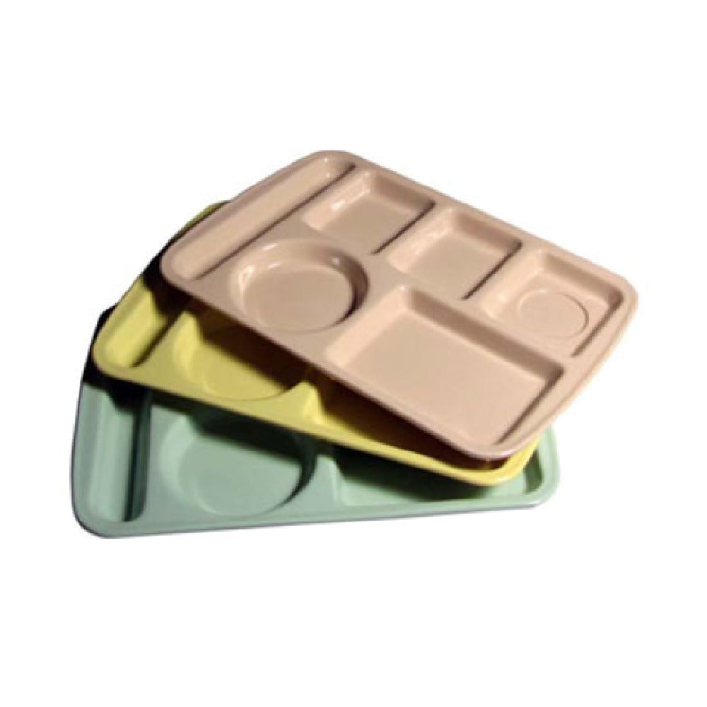 Admiral Craft MEL-T1410Y Compartment Tray 10" X 14-3/4" 6-wells