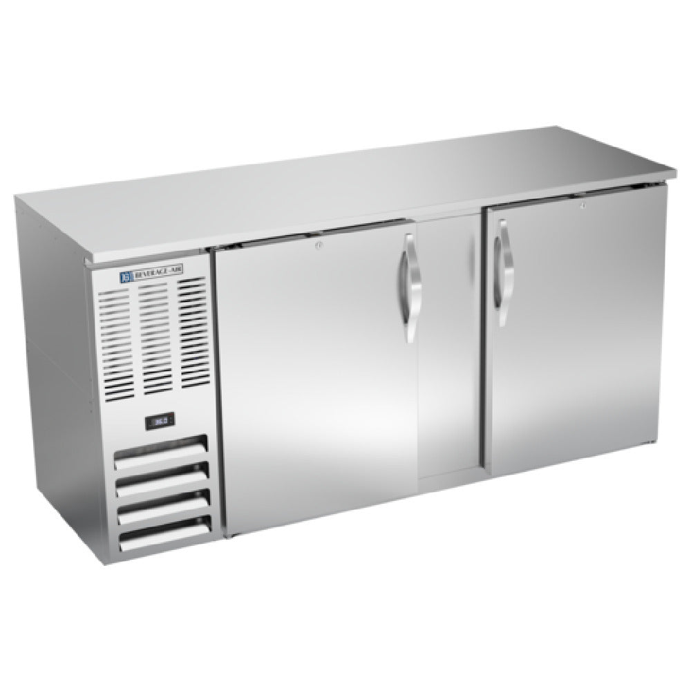 Beverage Air BBN68HC-F-S - Refrigerated Food Rated Back Bar Storage Cabinet, Two-section