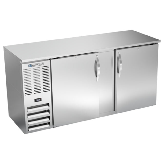 Beverage Air BBN68HC-F-S - Refrigerated Food Rated Back Bar Storage Cabinet, Two-section