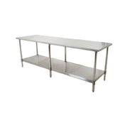 Eagle T30144SB Budget Series Work Table 144"W X 30"D 430 Stainless Steel Top