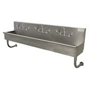 Advance Tabco 19-18-60-ADA-F Multiwash Hand Sink Wall Mounted Includes (3) Faucets With Wrist Blades