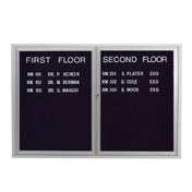 Aarco ADC3648L Message Center Board 48"W X 36"H Enclosed Face