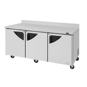 Turbo Air TWR-72SD-N Super Deluxe Worktop Refrigerator Three-section 19.0 Cu. Ft.