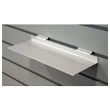 Hubert 57287 - Slatwall Shoe Shelf, 11" X 4", Metal