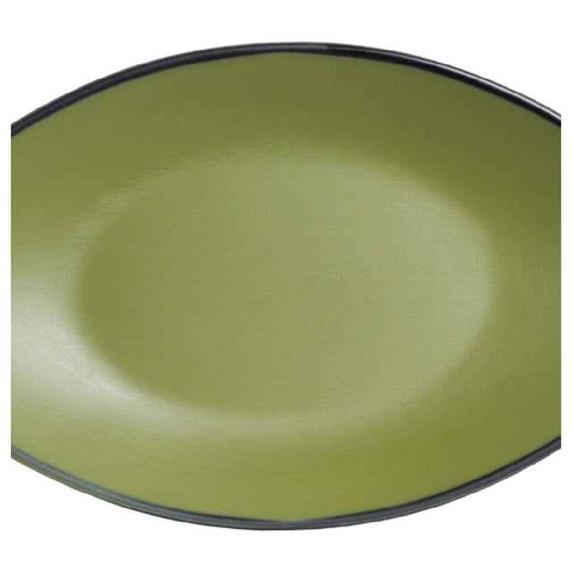 Steelite 7820JB021 Oval Plate 9.75" X 5.875" X 1.0" Baja