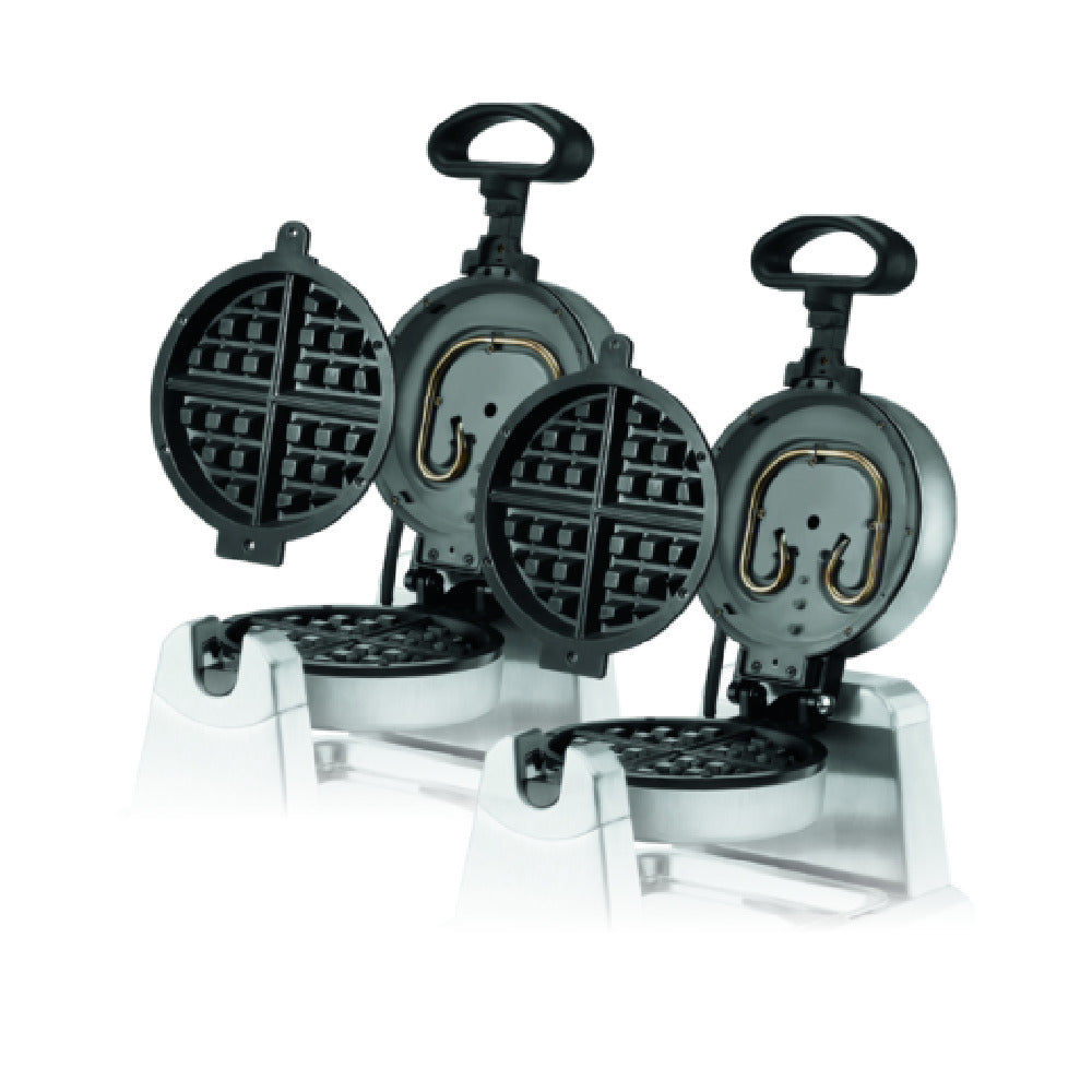 Waring WW250X2 - Commercial Belgian Waffle Maker, Double Side-by-side, 7" Dia.