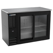 Beverage Air BBN48HC-F-GS-B - Refrigerated Food Rated Back Bar Storage Cabinet, Two-section
