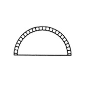 Somerset DS11 Turnover/Pastry Die Half Round 6-3/4" X 3-1/4" X 1-3/4"